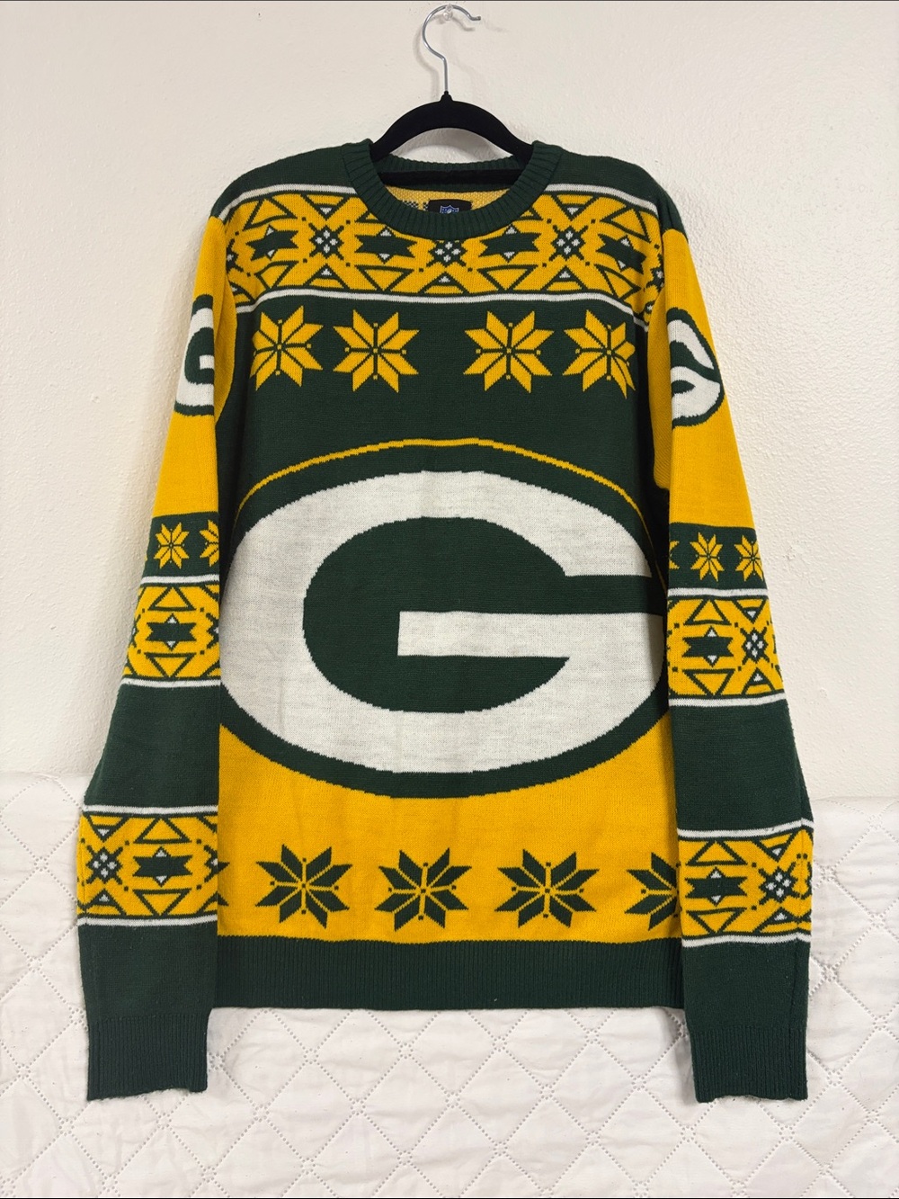 NFL Team Apparel Green Bay Packers Christmas Sweater